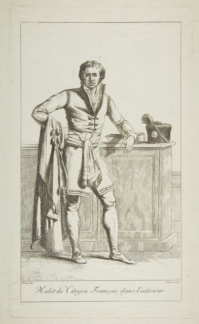 Uvnitř oděvu francouzského občana, 1794. od Vivant Denon
