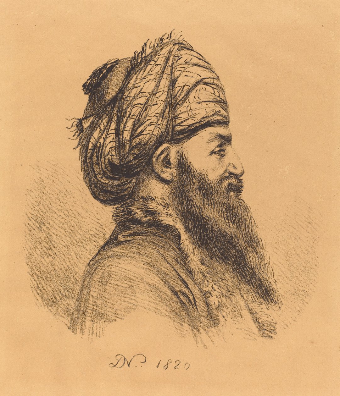 Profil Vedoucí Oriental v Turbanu od Vivant Denon