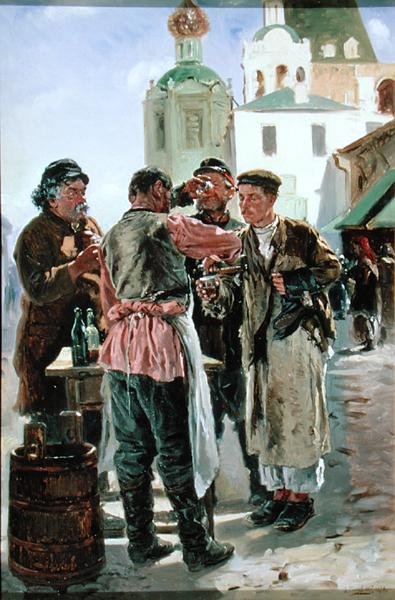 Kvass Seller, 1879 od Vladimir Egorovic Makovsky