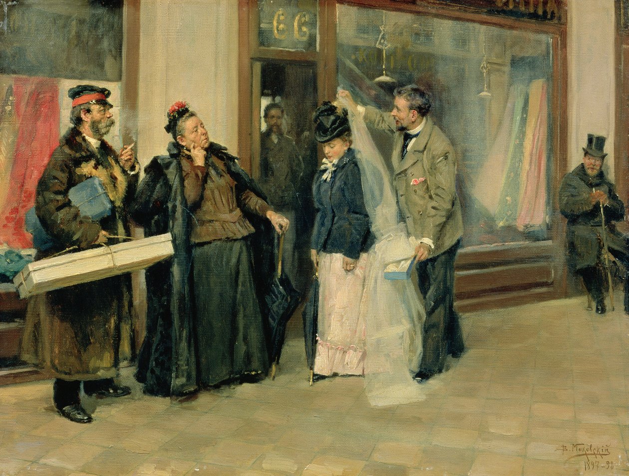 Volba svatebních dárků, 1897-98 od Vladimir Egorovic Makovsky