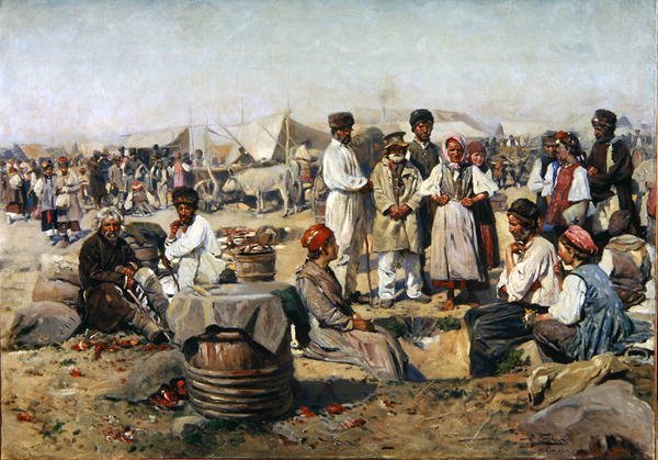 Veletrh v Poltavě od Vladimir Egorovic Makovsky