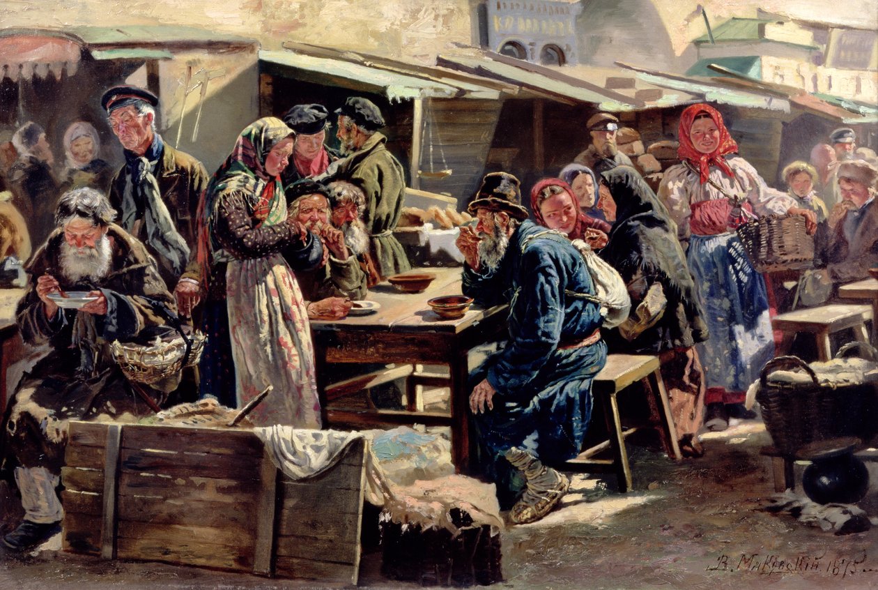 Jídlo, 1875 od Vladimir Egorovic Makovsky