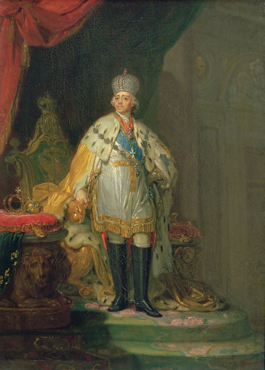 Portrét císaře Pavla I. (1754-1801), 1800 od Vladimir Lukich Borovikovsky