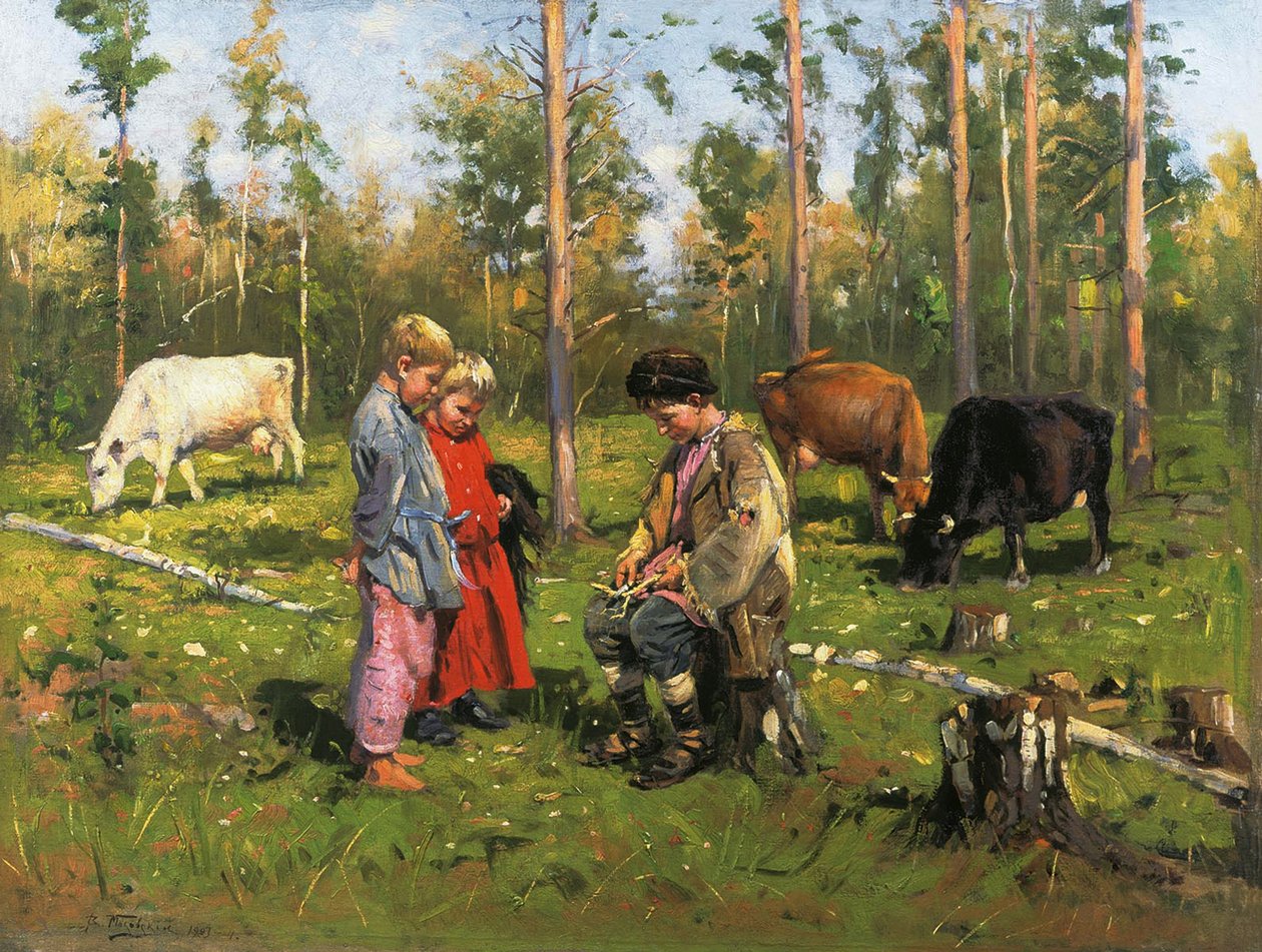 Shepherd Boys, 1903-1904 od Vladimir Egorovic Makovsky