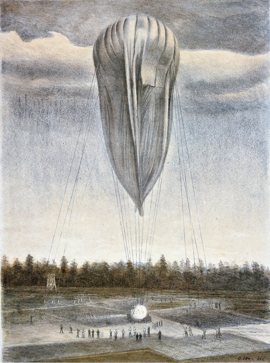 Stratosférický balón, 1935. od Vladimir Grigoryevich Yung
