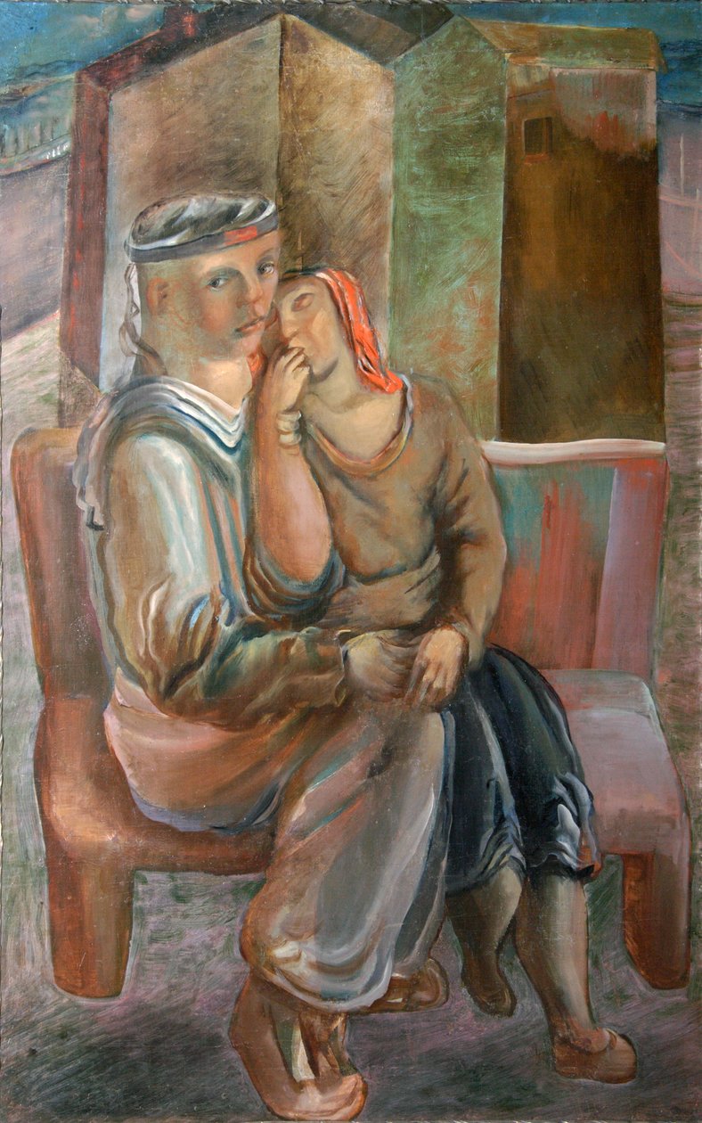 Námořník s dívkou, 20. léta 20. století. od Vyacheslav Vladimirovich Pakulin