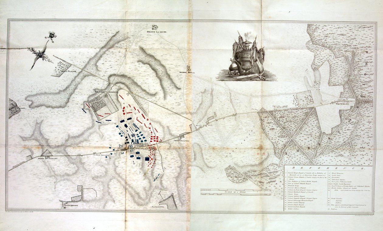 Field of Waterloo, kolem roku 1820 od W. Jackson