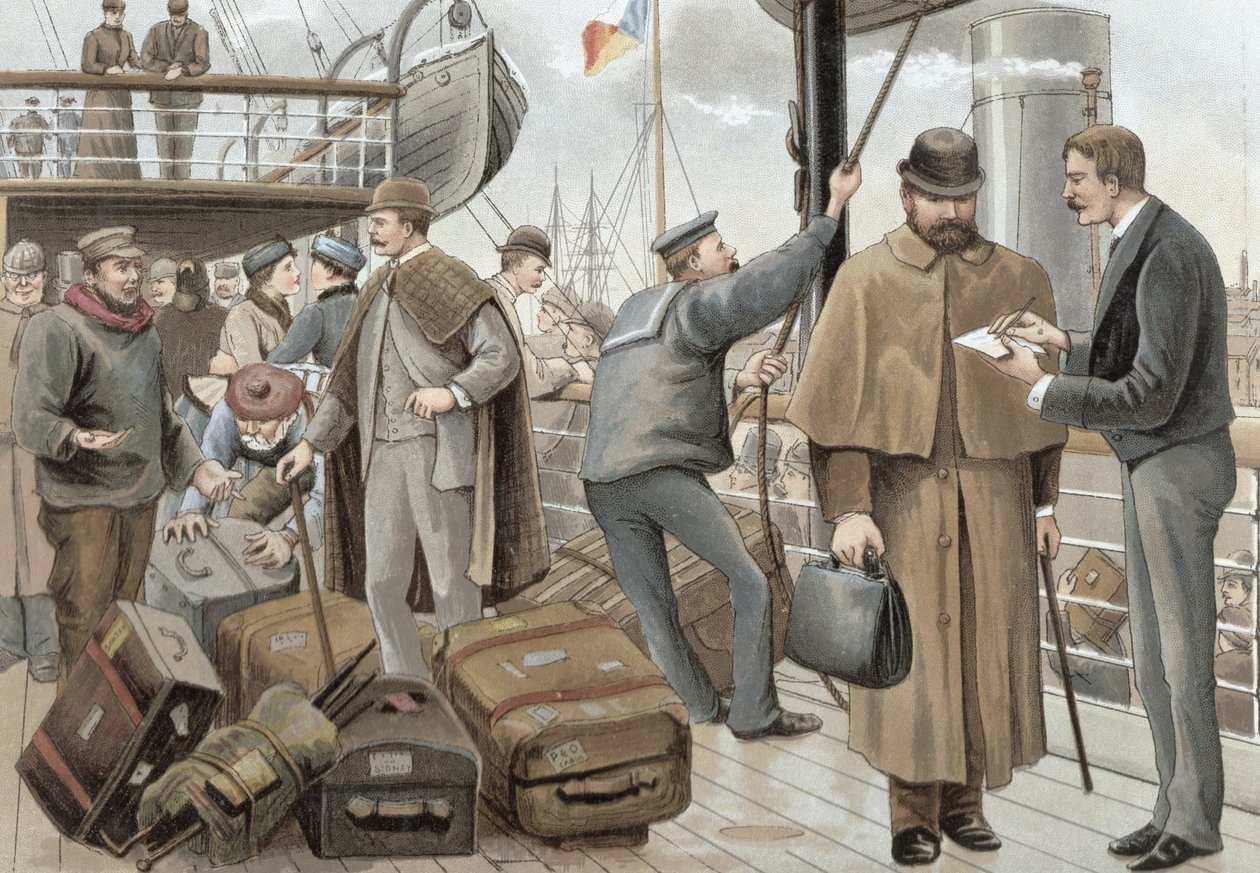 Jít na palubu v Tilbury, z 