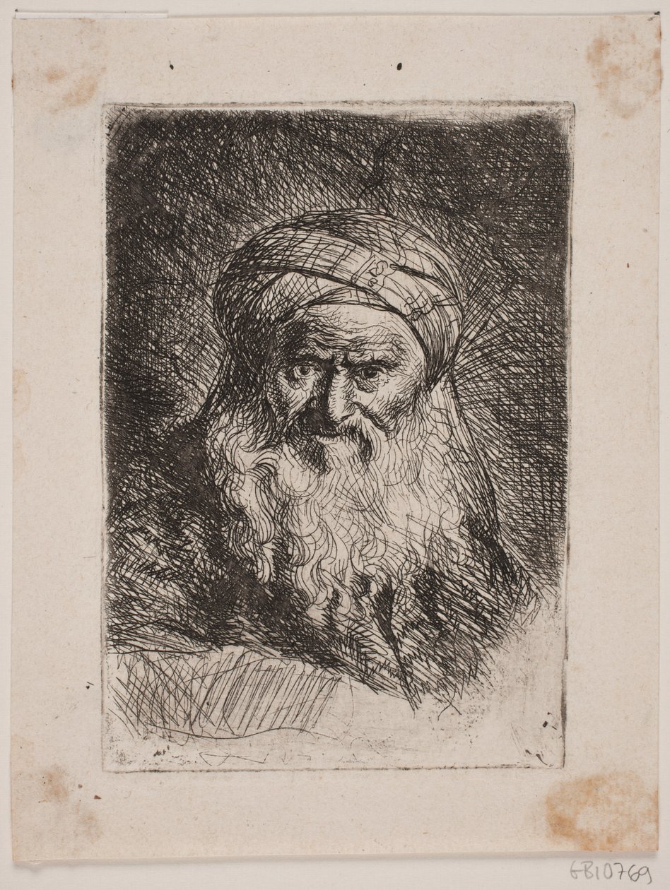 Starý muž s turbanem od W.A. Müller