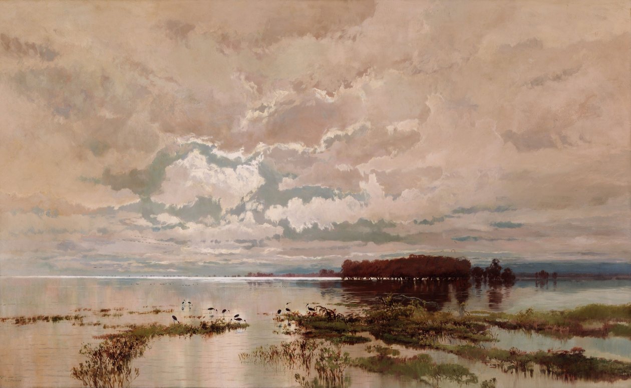 Povodeň v Darlingu 1890 od W.C. Piguenit