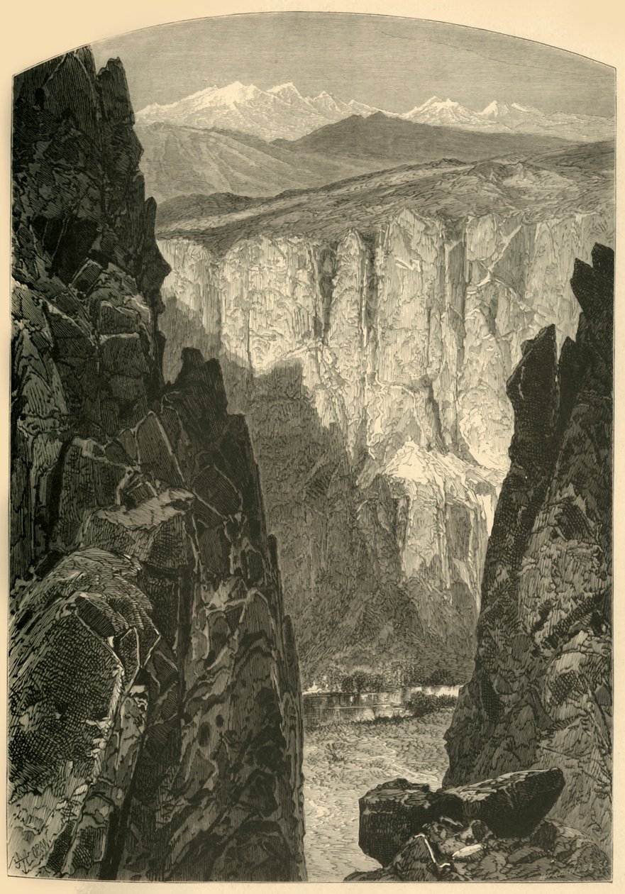 "Palisade Canyon", 1874. od W.H. Morse
