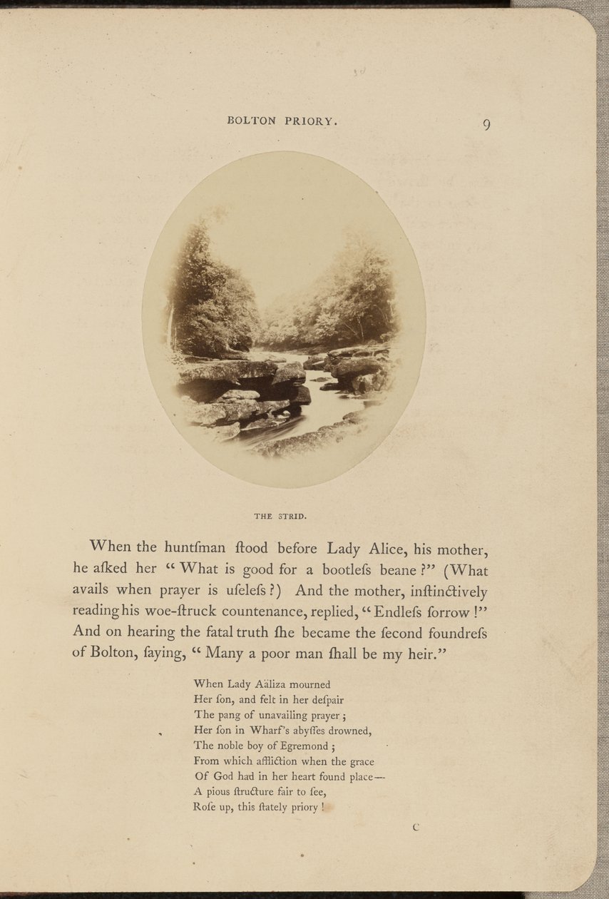 Bolton Priory; The Strid od W.R. Sedgfield