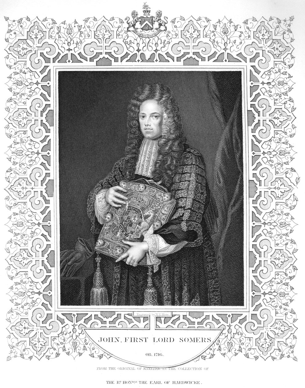 Portrét Johna, 1. lorda Somerse od W.T. Mote