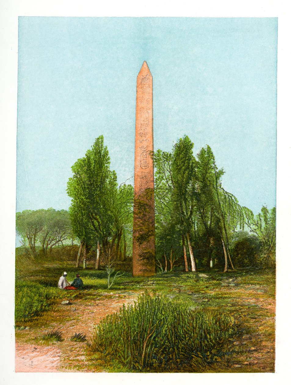 Obelisk v Heliopolis, Egypt, c1870. od W. Dickens
