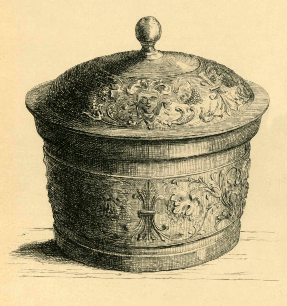 Kovová krabice s víkem, c1600, 1881. od W. E. Mackaness