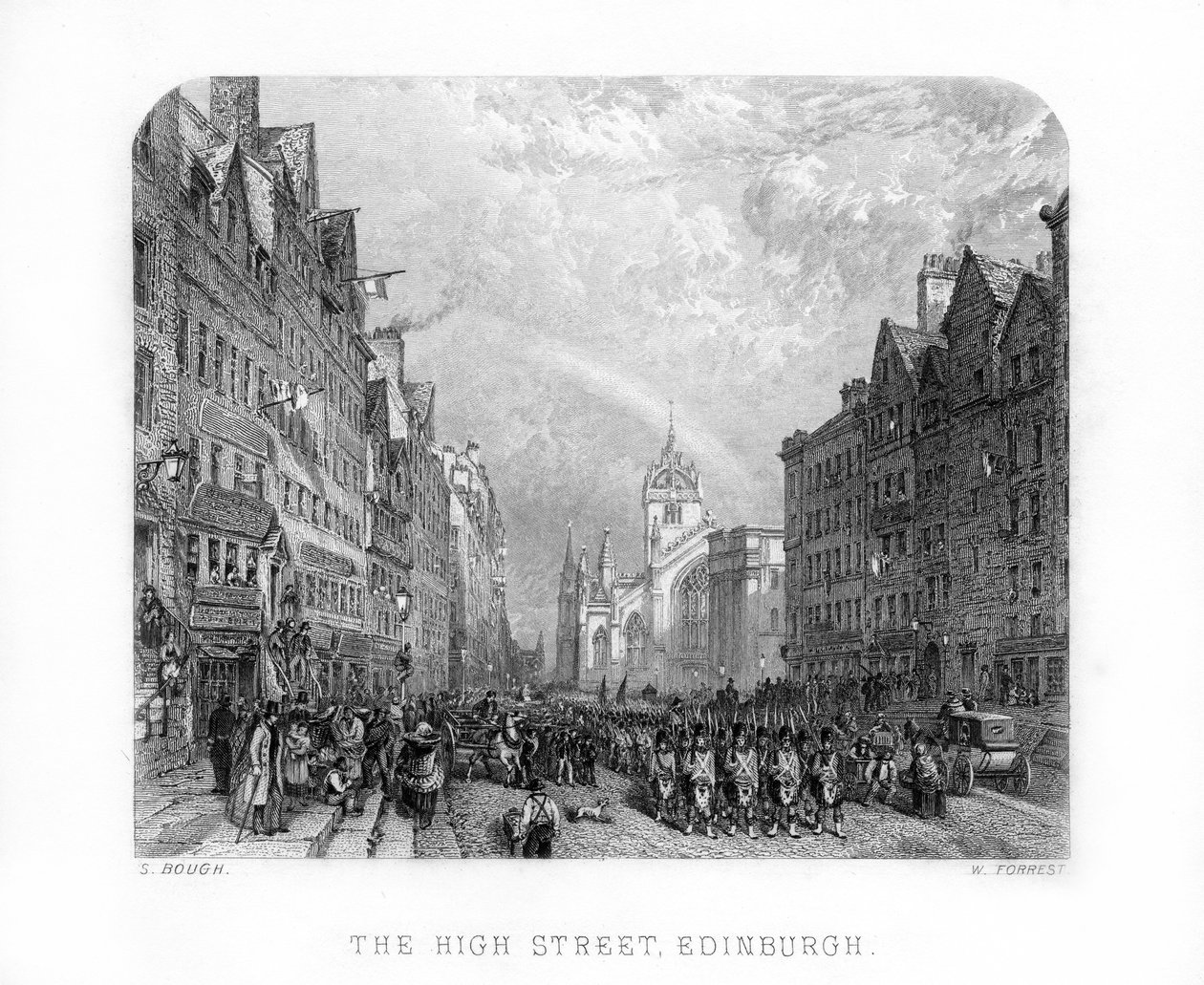 High Street, Edinburgh, 1870. od W. Forrest