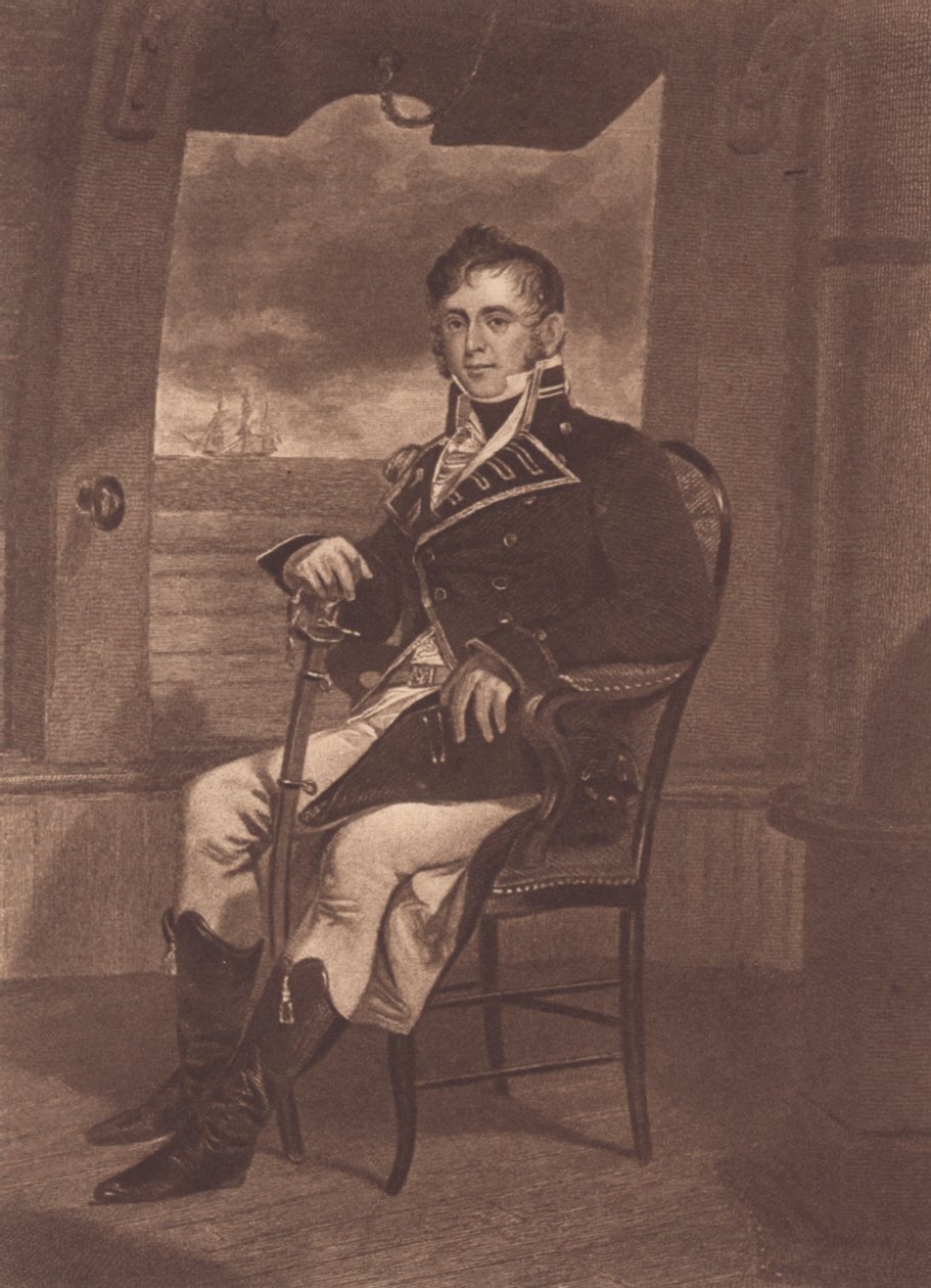 Kapitán James Lawrence (litho) od John Ward Dunsmore
