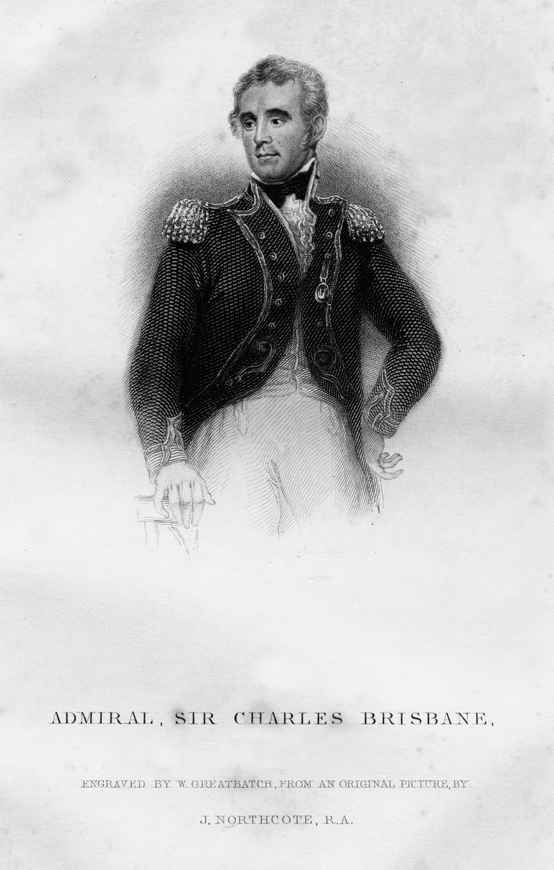 Admirál Sir Charles Brisbane 1769-1829, 1837. od W. Greatbatch