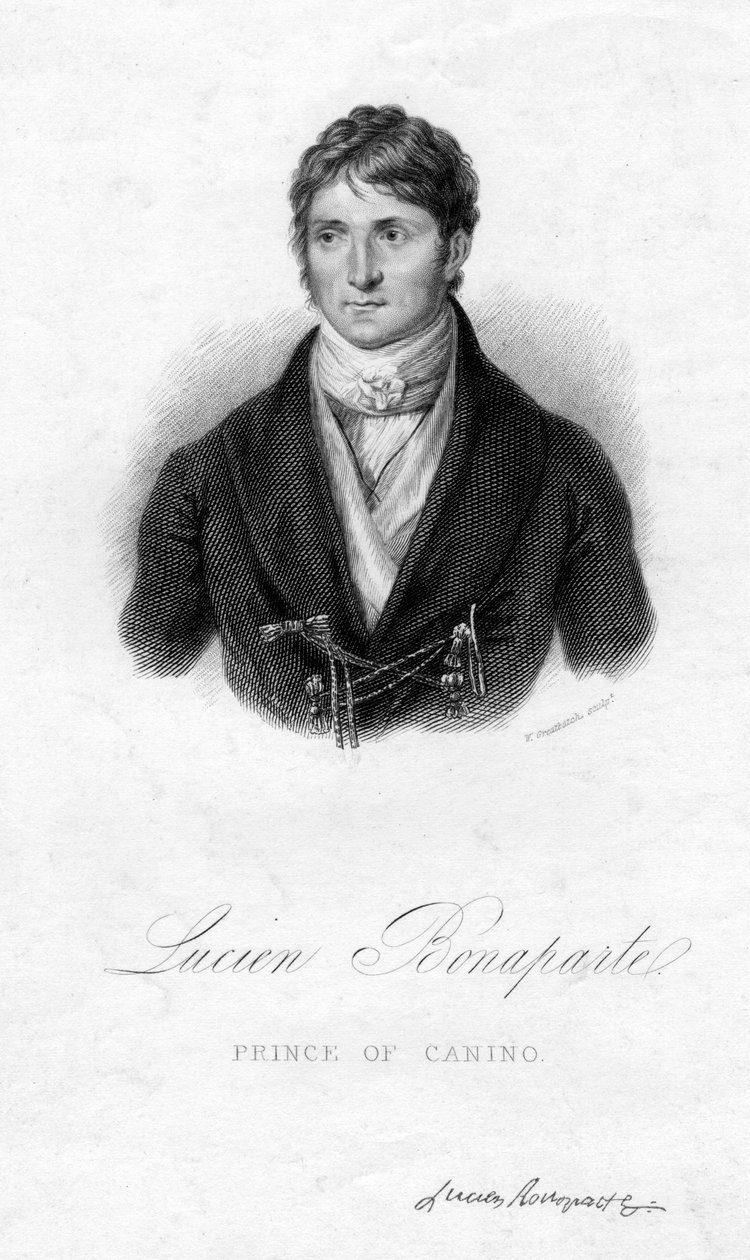 Lucien Bonaparte, princ z Canina, 19. století. od W. Greatbatch