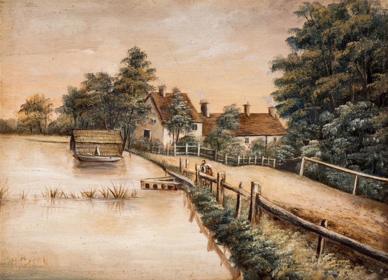 Longmoor Pool, Sutton Park, 19. století. od W. Green