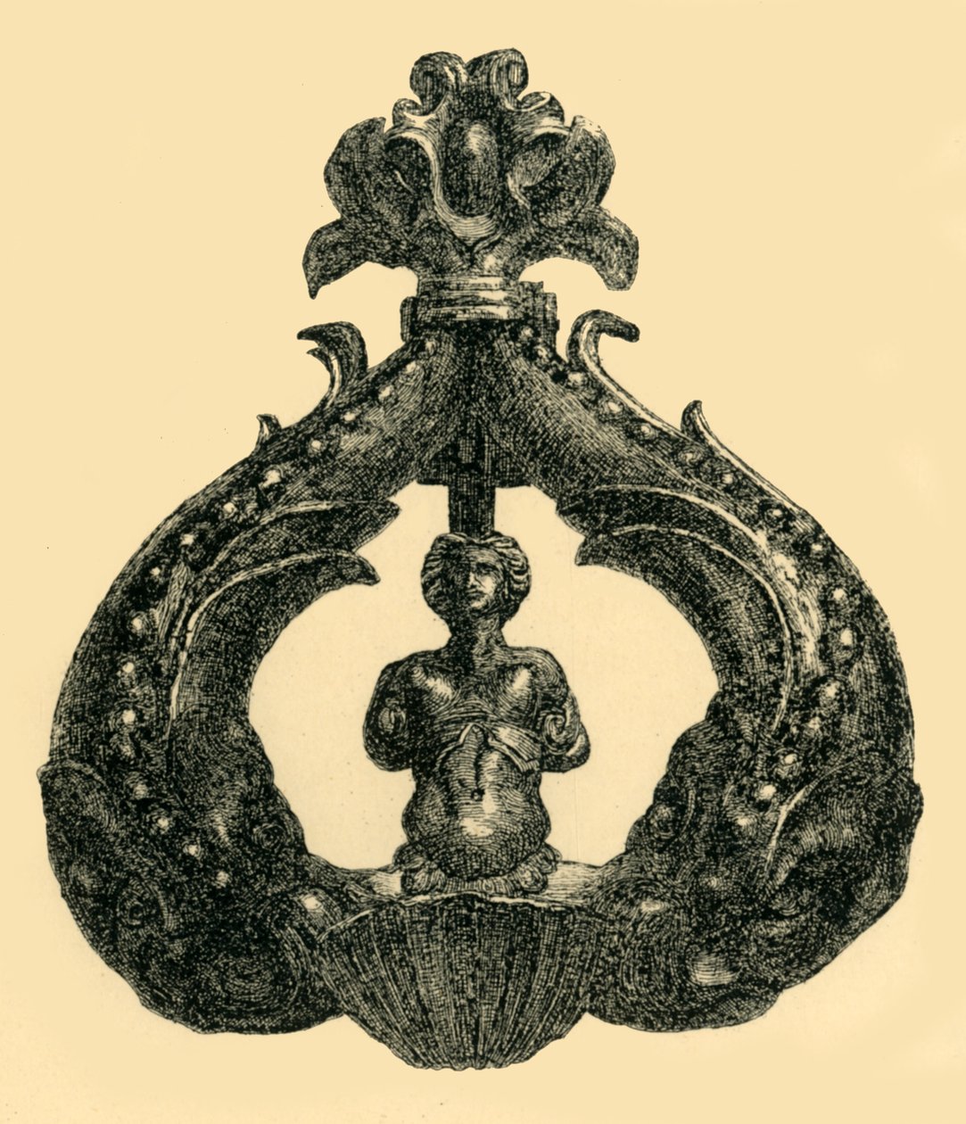 Bronzové klepadlo, c1550-1600, 1881. od W. Harbutt