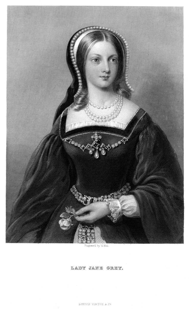 Lady Jane Grey 1537-1554, 19. století. od W. Holl
