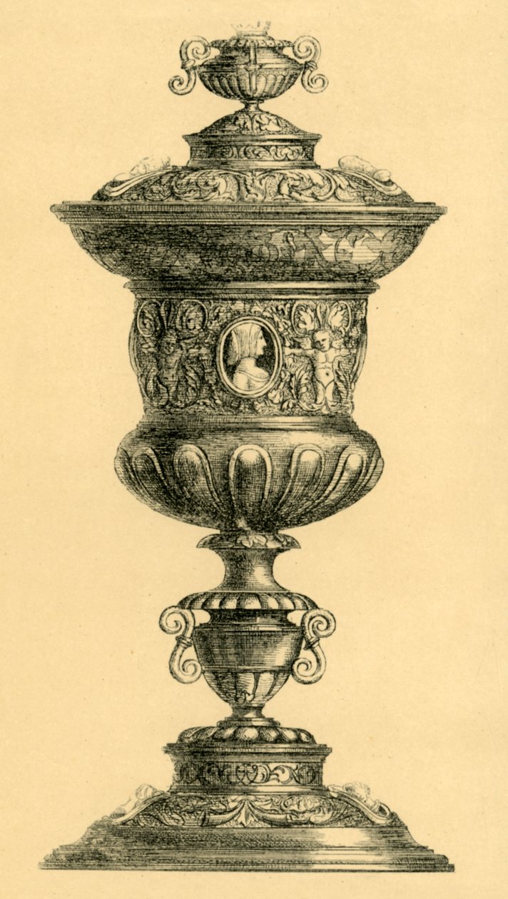 Stříbrný pohár a víko, c1550, 1881. od W. M. McGill