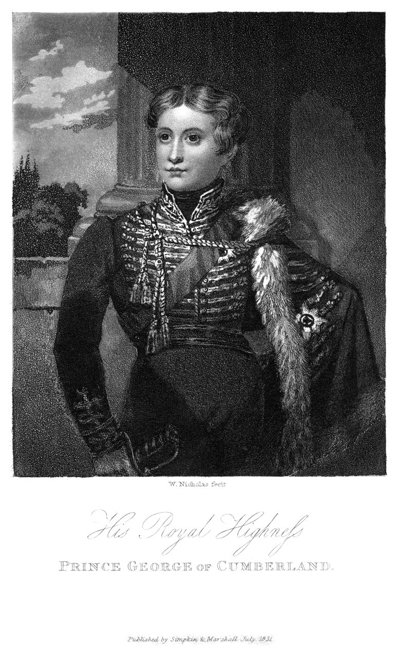 Princ George z Cumberlandu, 1831 od W. Nicholas