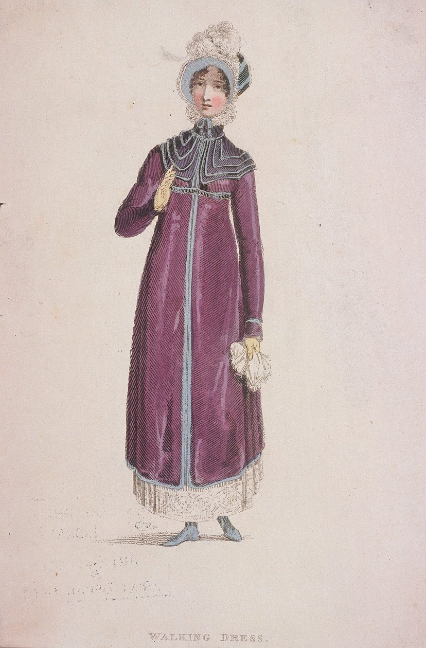 Žena ve vycházkových šatech, c1810 od W Read