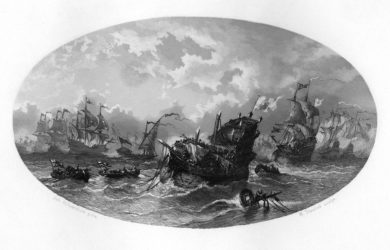 Neporazitelná flotila, 1588 c1870 od W. Steelink