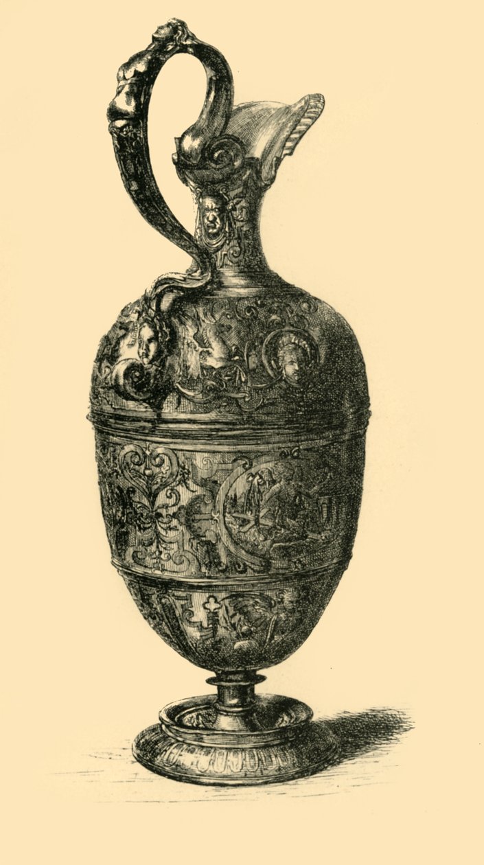 Cínová konvice, 1580-1600, 1881. od W. W. McCarty