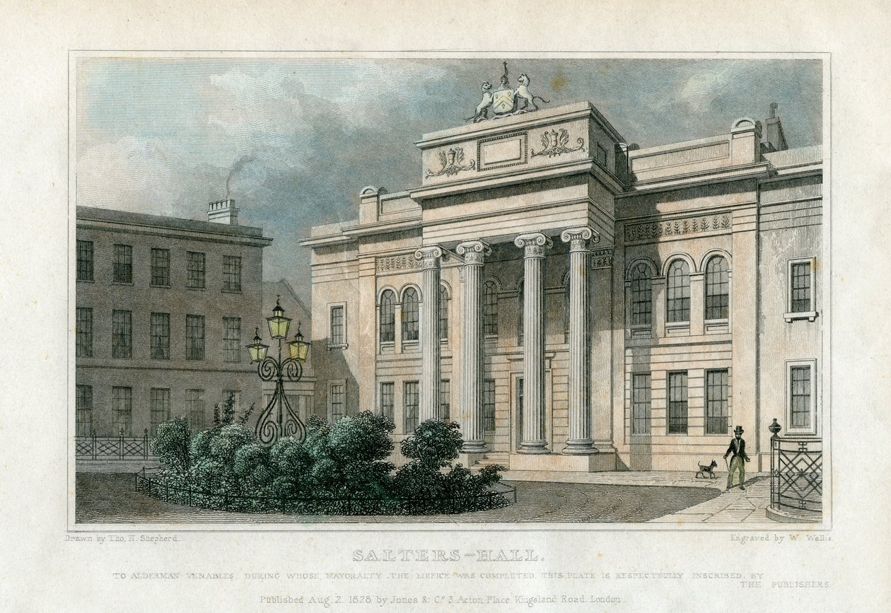 Salters Hall, Londýn, 1828. od W. Wallis