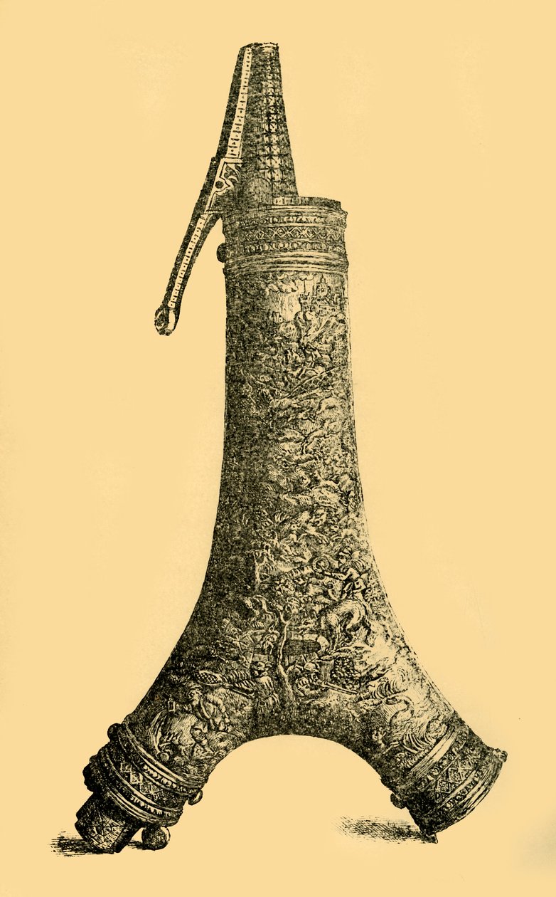 Prášková baňka, c1580-1600, 1881. od W. Wise