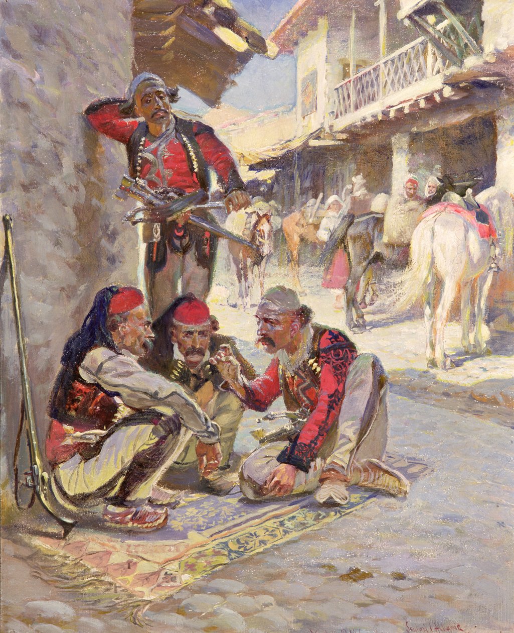 Hra v kostky, 1892 od Waclaw Pawliszak