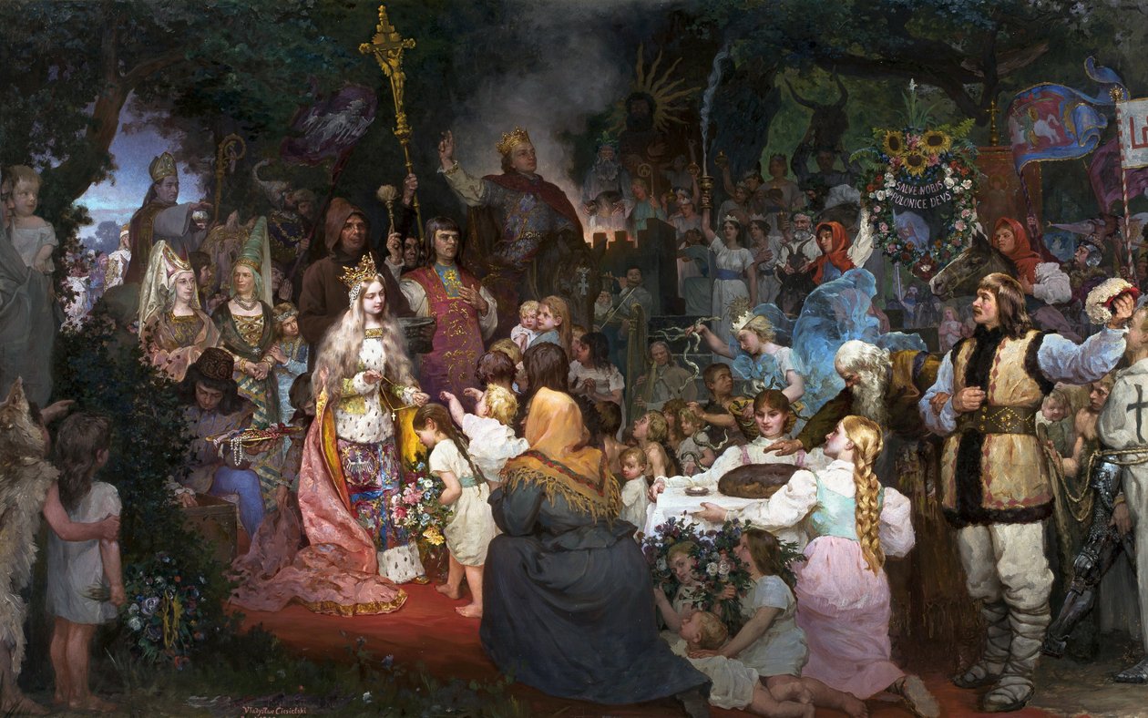 Křest Litvy od Władysław Ciesielski