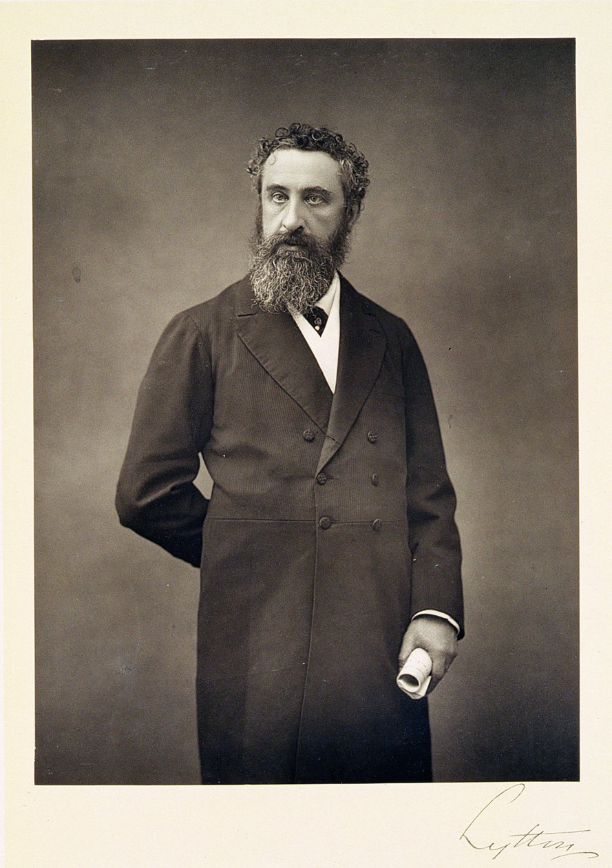 Portrét Edwarda Roberta Bulwer-Lyttona, prvního hraběte z Lyttonu (1831-91) od Walery Rzewuski