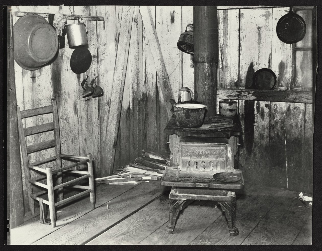 Alabama Nájemce Farmářská kuchyně poblíž Moundville od Walker Evans