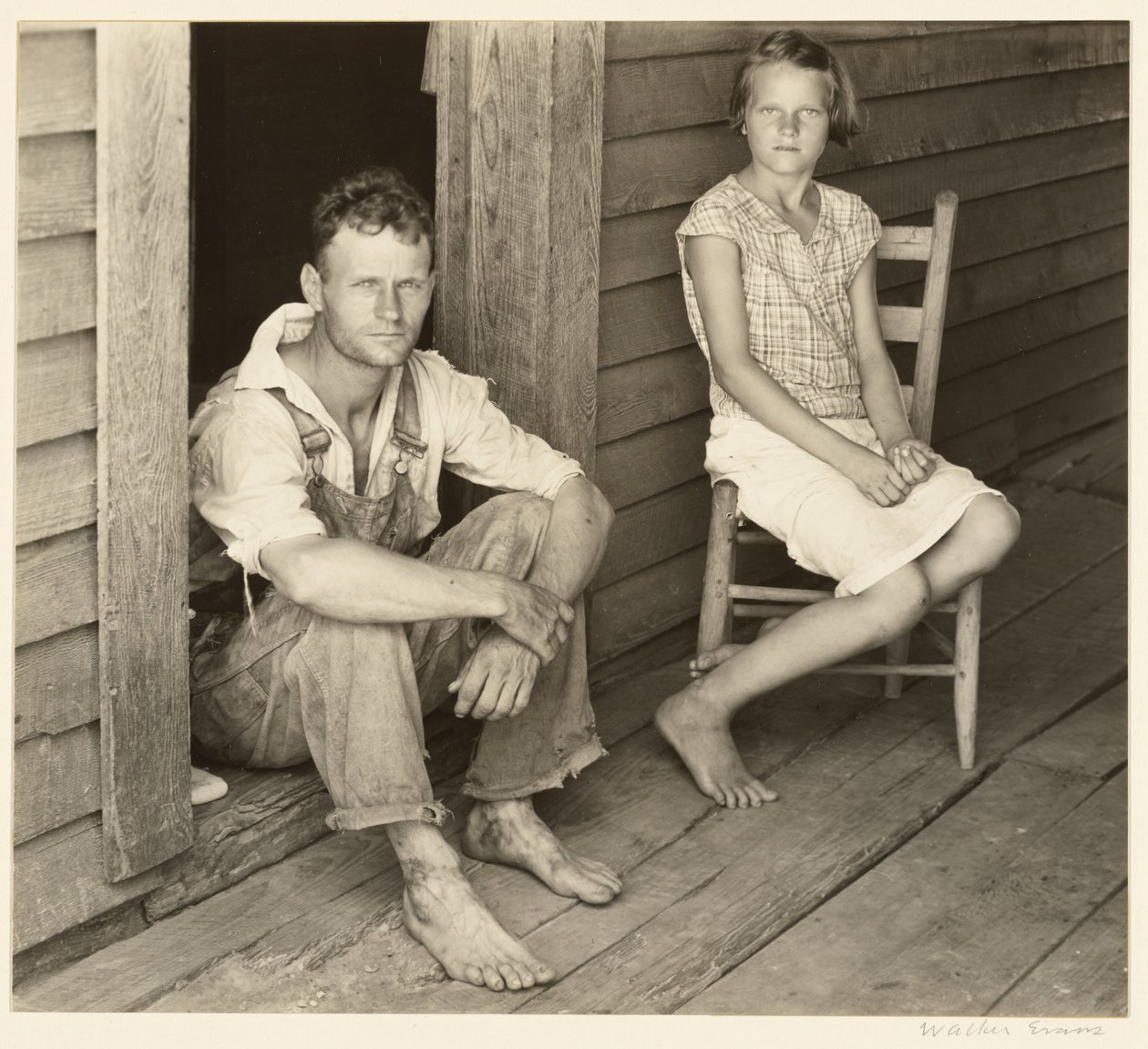 Floyd a Lucille Burroughsovi, Hale County, Alabama od Walker Evans