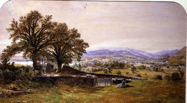 Dáma v krajině, Ambleside od Waller Hugh Paton