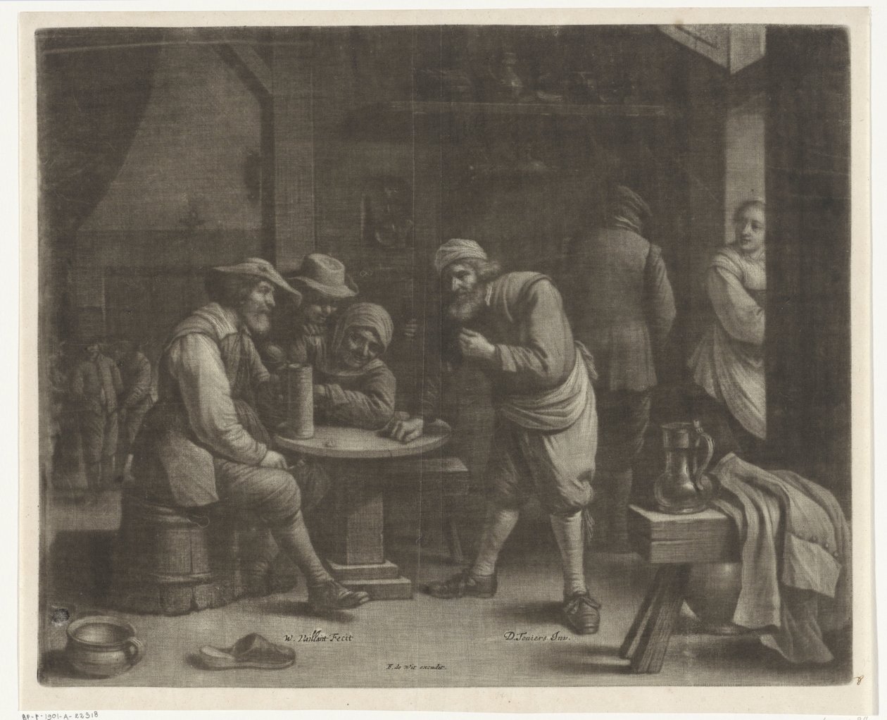 Herbergscène od Wallerant Vaillant