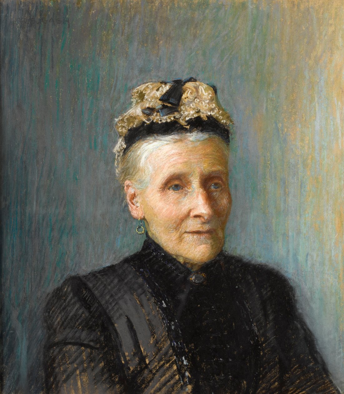 Portrét ženy (pastel na papíře) od Walter Bonner Gash