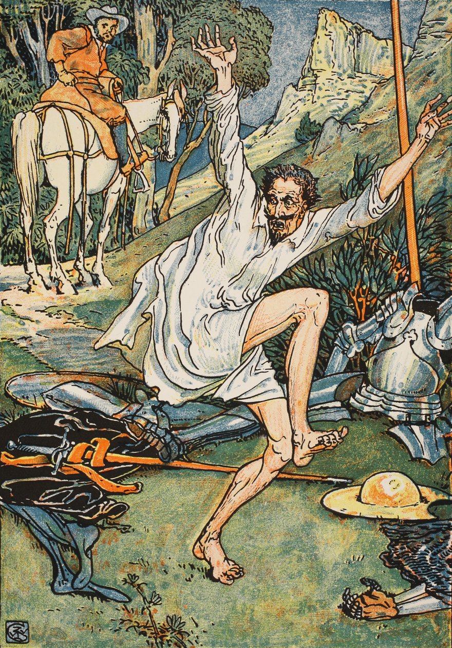 Don Quijote Doing Penance, ilustrace z 