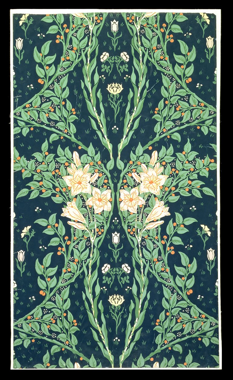 Francesca design tapety od Walter Crane
