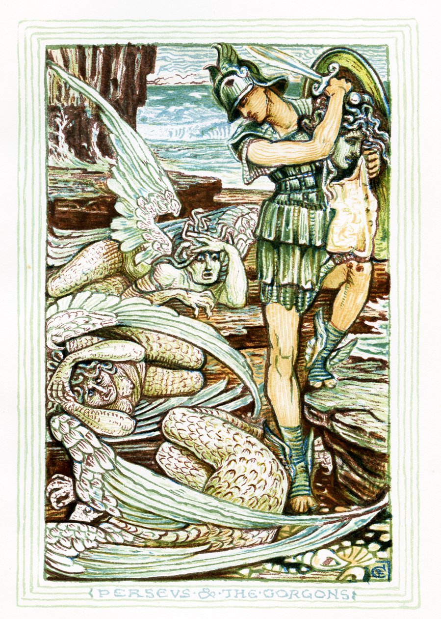 Perseus a Gorgony od Walter Crane