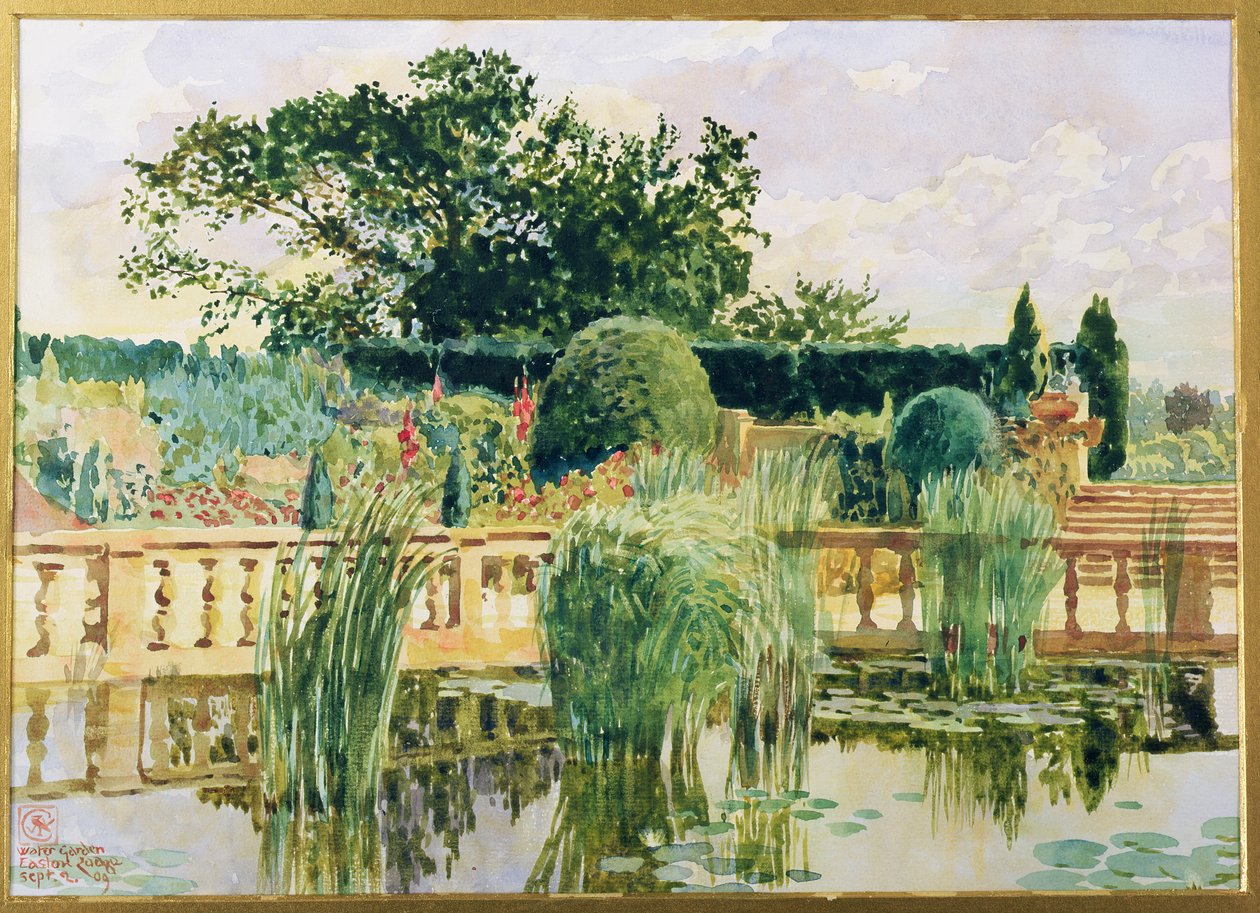 The Water Garden, Easton Lodge, poblíž Great Dunmow, Essex, 1909 od Walter Crane