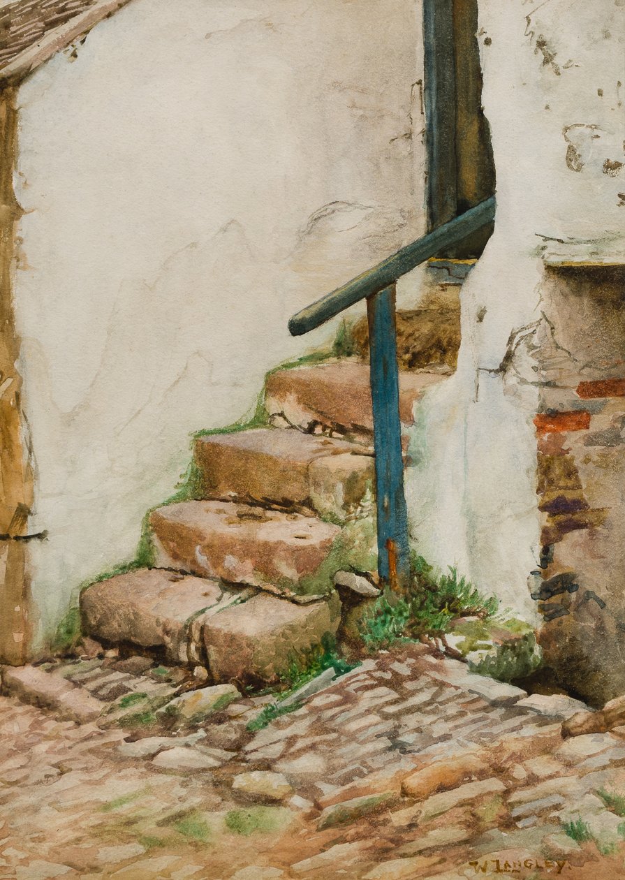 Chalupářské schody (wc na papíře) od Walter Langley