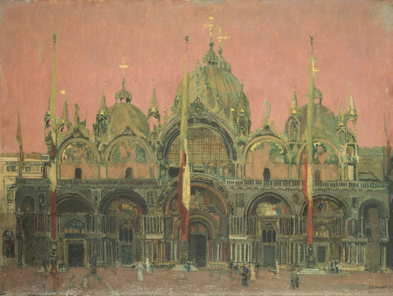 Rudá obloha v noci, San Marco od Walter Richard Sickert