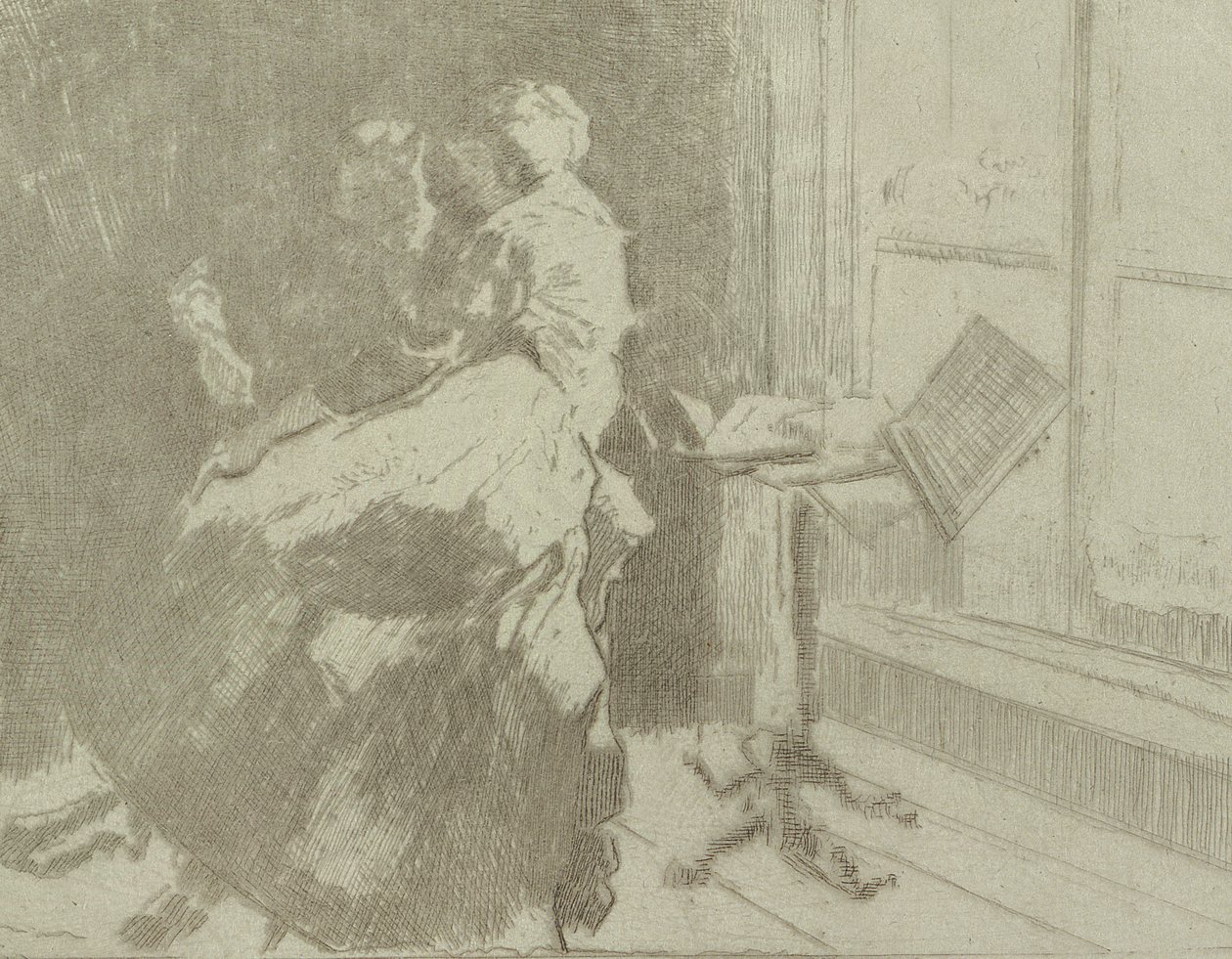 Žena dopisů, 1915 (nátisk leptem) od Walter Richard Sickert