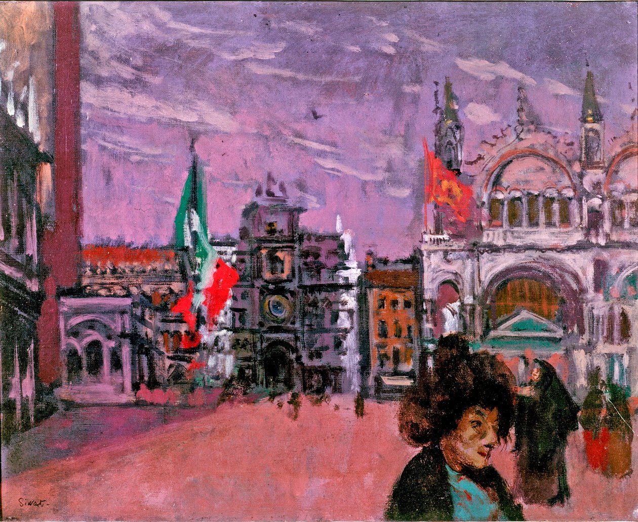 Piazza San Marco, Benátky, asi 1903-06 od Walter Richard Sickert