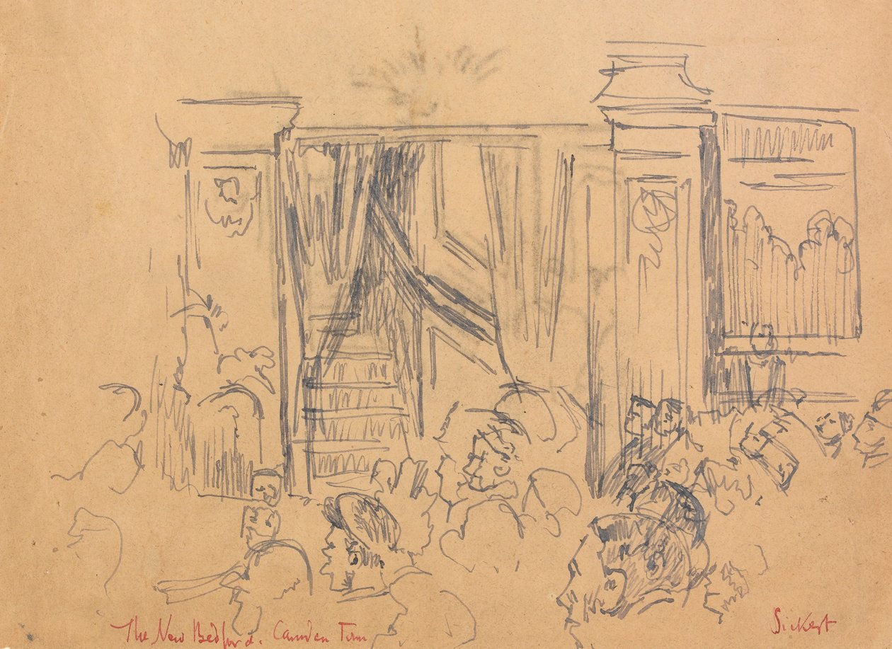 The New Bedford, Camden Town (uhl, pero a inkoust na papíře) od Walter Richard Sickert